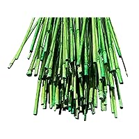 5.5 Feet Natural Thin Bamboo Stakes - Over 5 Feet Tall - Pack of 20 - Multiple Colors Available! (Green)