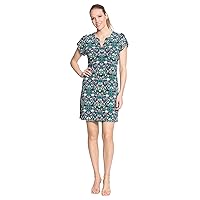 London Times Women's Short Sleeve Shift Dress