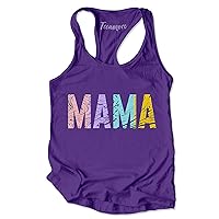 Mama Shirt Cute Momlife Cool Mom Tees Mothers Day Colorful Graphic Print T-Shirt
