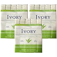 Ivory Soap, Pure Clean, 3.17 oz Bars, 10 each, Pack of 3 (30 Bars Total)
