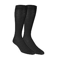 Dr. Scholl's mens Everyday Non-binding (2pk) athletic socks, Black, One Size US