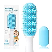 Frida Baby Fine or Straight Hair Detangling Hair Brush for Kids, Detangles Knots Without Tears or Breakage, Comb Teeth and Bristle Design