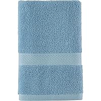 Tommy Hilfiger Modern American Solid Hand Towel, 16 X 26 Inches, 100% Cotton 574 GSM (Seaglass)