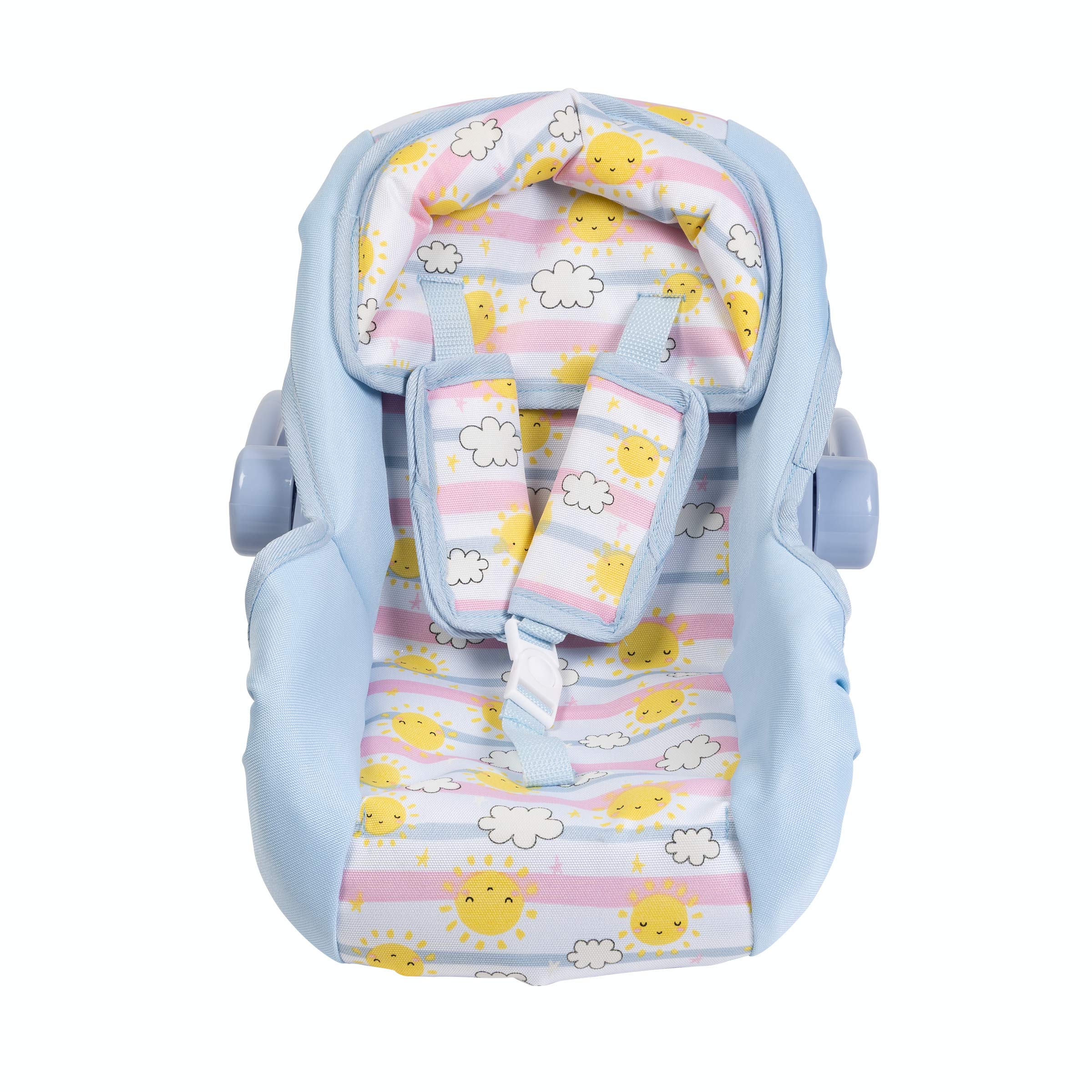 Adora Baby Doll Car Seat Carrier with Color Changing Sunny Days Print, Fits Dolls Up to 20 Inches