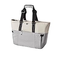 Lifestyle Tote Tennis Racket Bag - Grey/Blue, Holds up to 2 Rackets