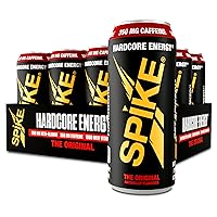 Spike High-Altitude Energy - 350 mg Caffeine, 800 mg Beta-Alanine, 1000 mcg Vitamin B12 - Sugar-Free Original 16 oz (Pack of 12)