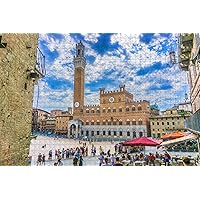 Italy Siena Jigsaw Puzzle for Adults 1000 Piece Wooden Travel Gift Souvenir