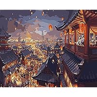 Wooden Jigsaw Puzzle 6000 Pieces - Antique Town Night - Beautiful Illustrations, Thick and Sturdy Puzzle, Great Gift idea