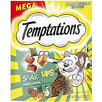 TEMPTATIONS ShakeUps Crunchy and Soft Cat Treats, Clucky Carnival Flavor, 5.29 oz. Pouch
