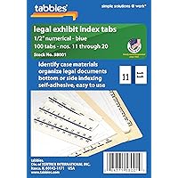 Tabbies Legal Index Divider Tabs (TAB58001)