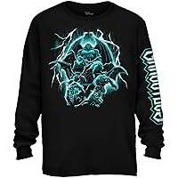 Disney Graphic Tees Gargoyles Mens Shirts - Rain Group Long Sleeve Tee Shirts for Men