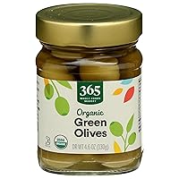 365 by Whole Foods Market, Olives Green Organic, 4.6 Ounce