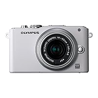 Olympus PEN E-PL3 14-42mm 12.3 MP Mirrorless Digital Camera with CMOS Sensor and 3x Optical Zoom (White) - International Version (No Warranty)
