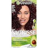 Hair Color Nutrisse Nourishing Creme, 415 Soft Mahogany Brown (Raspberry Truffle) Permanent Hair Dye, 1 Count (Packaging May Vary)