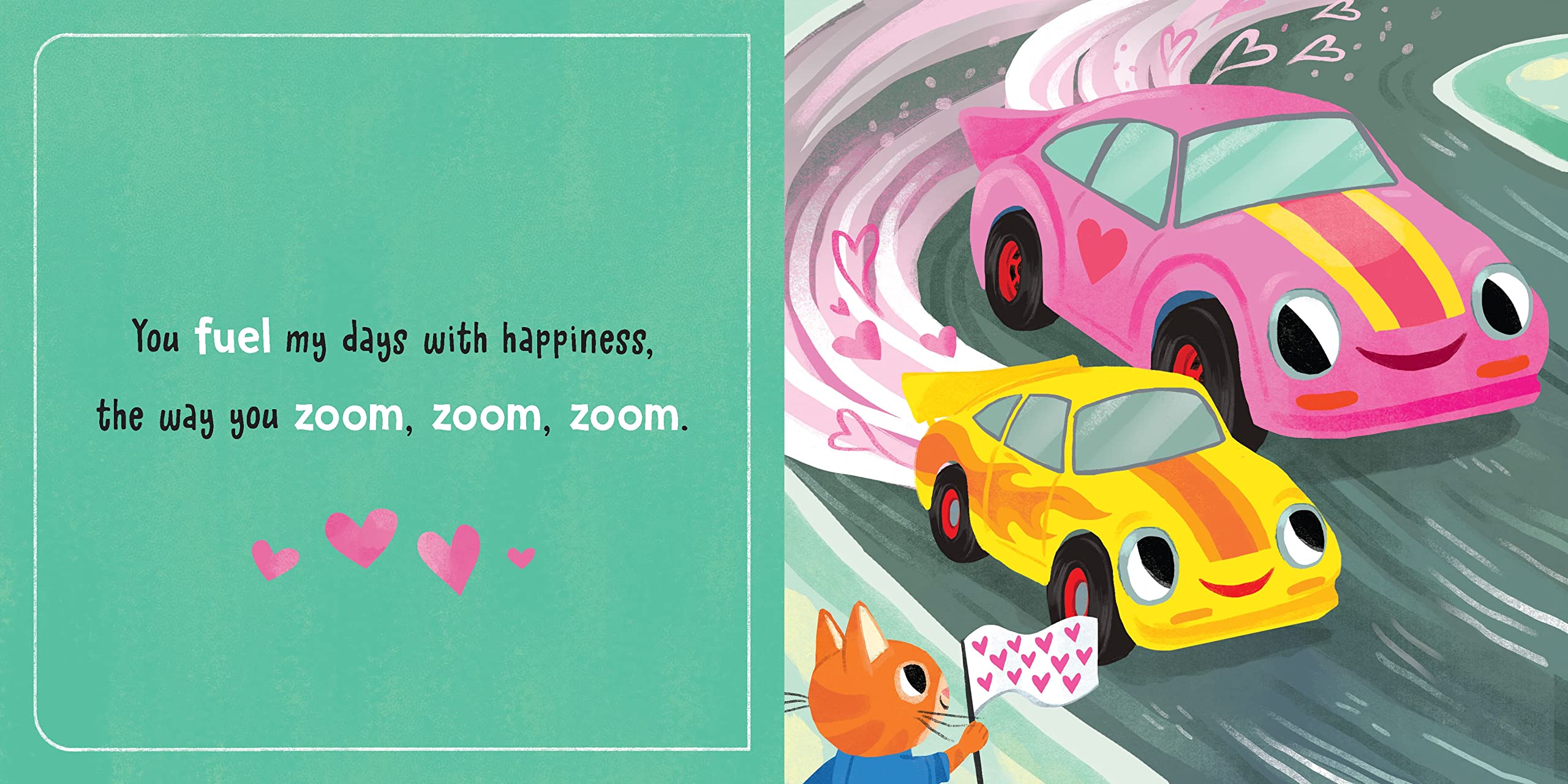 You Make My Heart Go Vroom!: A Cute and Funny Things That Go Board Book for Babies and Toddlers (Punderland)