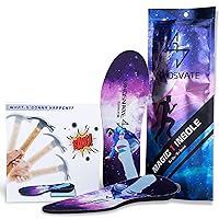 Absorbs 70% of Impact Energy Effectively,Boot Insoles for Men Work,Shock Absorbing Insoles for Women,Heavy Duty Support,Best Gifts for Dad/Mom S