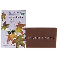 L'Erbolario Ambraliquida Bar Soap - Enriched With All Natural Ingredients And Aromatic Fragrances - Cleanses And Moisturizes Skin - Long Lasting And Creates A Rich, Creamy Lather - 3.5 Oz