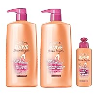 Elvive Dream Lengths Shampoo & Conditioner Kit 28oz + Elvive Dream Lengths No Haircut Cream Leave In Conditioner, 6.8 fl. oz.