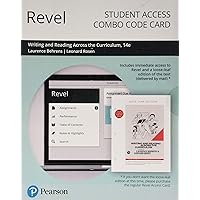 Writing and Reading Across the Curriculum -- Revel + Print Combo Access Code