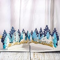 Christmas 3D Greeting Card Forest elk 3D Stereoscopic Greeting Card Stereoscopic Greeting Message Card Greeting Card × 50