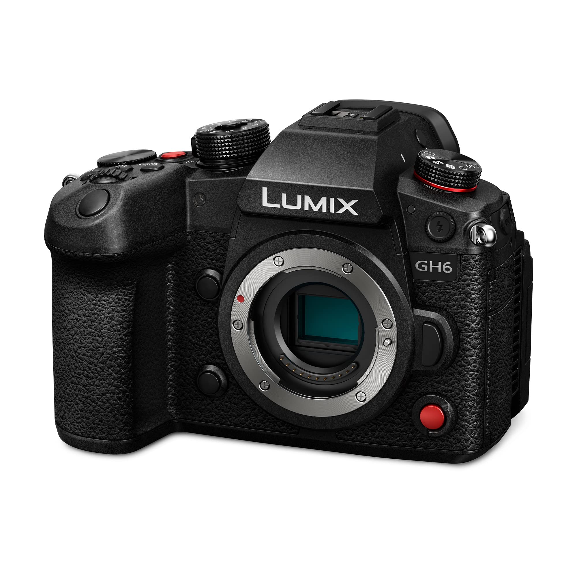 Panasonic LUMIX GH6 25.2MP Mirrorless Camera Body with Dual Image Stabilizer (Renewed)