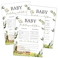 Storybook Baby Predictions and Advice Cards, Baby Shower Game, Pack of 30 Game Cards, Gender Neutral Boy or Girl, Fun Baby Game and Activity - FA60