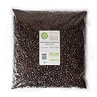 Tiny Footprint Coffee - Fair Trade Organic Nicaragua Segovia Dark Roast | Whole Bean Coffee | USDA Organic | Fair Trade Certified | Carbon Negative | 3 Pound