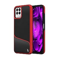 Zizo Division Series for T-Mobile REVVL 6 Pro 5G Case - Sleek Modern Protection - Black & Red