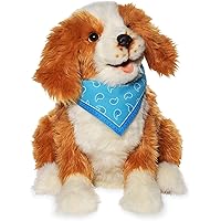 Freckled Pup - Brown and White Soft-Touch Coat - Realistic and Lifelike Interactive Companion Pets