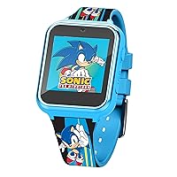 Kids SEGA Sonic The Hedgehog Blue Educational Touchscreen Smart Watch Toy for Boys, Girls, Toddlers - Selfie Cam, Learning Games, Alarm, Calculator, Pedometer (Model: SNC4141AZ)