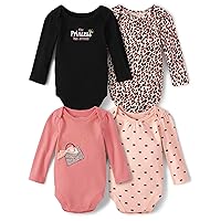 The Children's Place baby-girls And Newborn Long Sleeve Bodysuits 4-pack