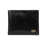 Fossil Men's Ryan Leather RFID-Blocking Bifold Passcase Wallet with Removable Card Case for Men