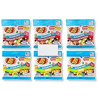 Jelly Belly Sugar-Free Jelly Beans | (6 PACK) 2.8oz Bags | Assorted and Sour Flavors |Low carb Reduced calorie treat | FAT FREE | SUGAR FREE| GLUTEN FREE| KOSHER |