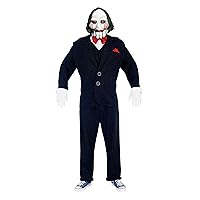 Men's Jigsaw Adult Deluxe Puppet Costume And Mask,Black,Large