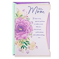 Hallmark Birthday Greeting Card for Mom (Purple Flower)