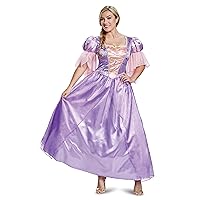 Disguise Women's Rapunzel Deluxe Adult Classic Costume