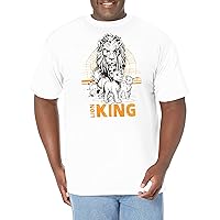 Disney Big & Tall Lion King Group Men's Tops Short Sleeve Tee Shirt