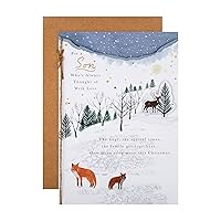 Hallmark Christmas Card for Son - Traditional Winter Illustration Design