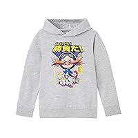 Sonic The Hedgehog Boys Grey Let's Roll Hoodie | Sonic's Speedy Style for Young Adventurers | Stay Cozy with Sonic