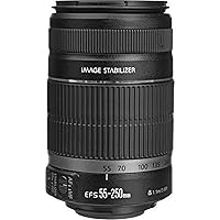 Canon EF-S 55-250mm f/4-5.6 IS Image Stabilizer Telephoto Zoom Lens - International Version (No Warranty)