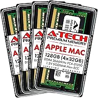 A-Tech 128GB Kit (4x32GB) RAM for Apple iMac 2019 & 2020 27 inch Retina 5K | DDR4 2666 MHz SODIMM PC4-21300 / PC4-21333 260-Pin SO-DIMM Max Memory Upgrade