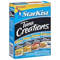 Tuna Creations, Variety Pack, 4 - 2.6 oz pouch (Total 10.4 Oz) (Packaging May Vary)