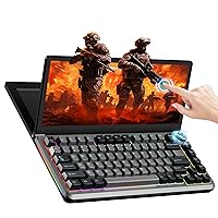 Touchscreen Mechanical Gaming Keyboard - K3 13 inch Multifunctional Portable Monitor with Keyboard Touch Screen USB/SSD Expansion Compact 82 Keys RGB LED Backlight FN-Key for Windows Mac Android