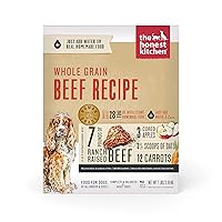 The Honest Kitchen Dehydrated Whole Grain Beef Dog Food, 7 lb Box, 7.00 Pound (Pack of 1)