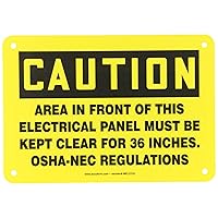 Accuform MELC639VP Plastic Safety Sign, 