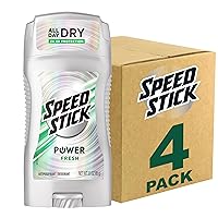 Speed Stick Men's Deodorant, Fresh, 3 Ounce, 4 Pack