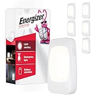 Energizer 4-in-1 LED Power Failure Night Light, 6 Pack, Plug-in, Light Sensing, Auto On/Off, Foldable Plug, Soft White, Emergency Flashlight, Tabletop Light, Hurricane, Storm, Tornado, 43666-P1