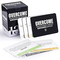 Overcome Expanded - Addiction Recovery Questions Group Therapy Game 130 Cards – Counseling Conversations Icebreaker for Substance Abuse, Positive Mental Health, Sobriety, Relapse & Suicide Prevention
