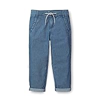 Hope & Henry Boys' Rolled Cuff Pant with Drawstring