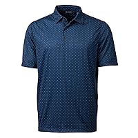 Big & Tall Pike Double Dot Print Stretch Mens Big and Tall Short Sleeve Polo